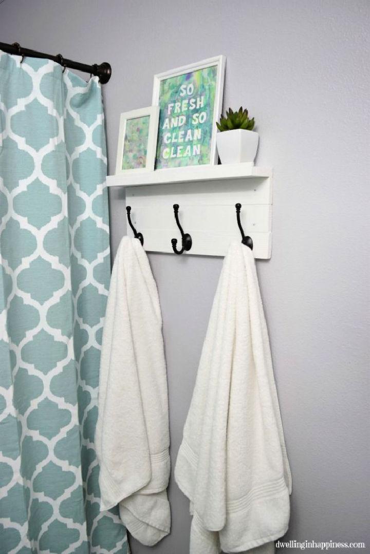 Towel Rack with a Shelf