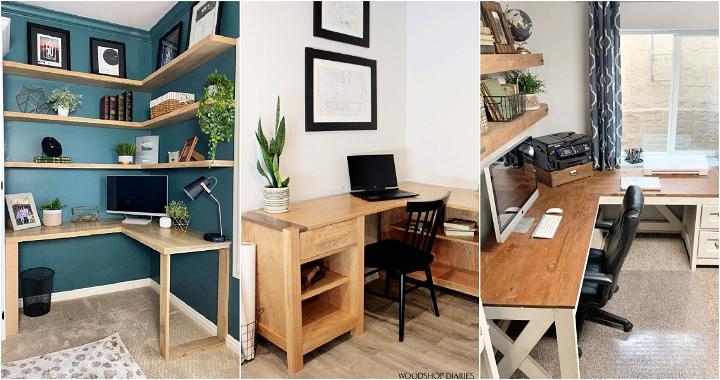 25 Free Diy L Shaped Desk Plans & Ideas - Blitsy