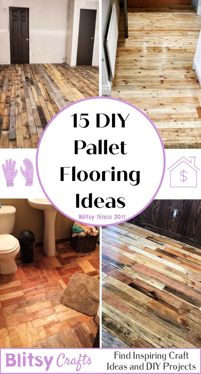 15 DIY Pallet Flooring Ideas