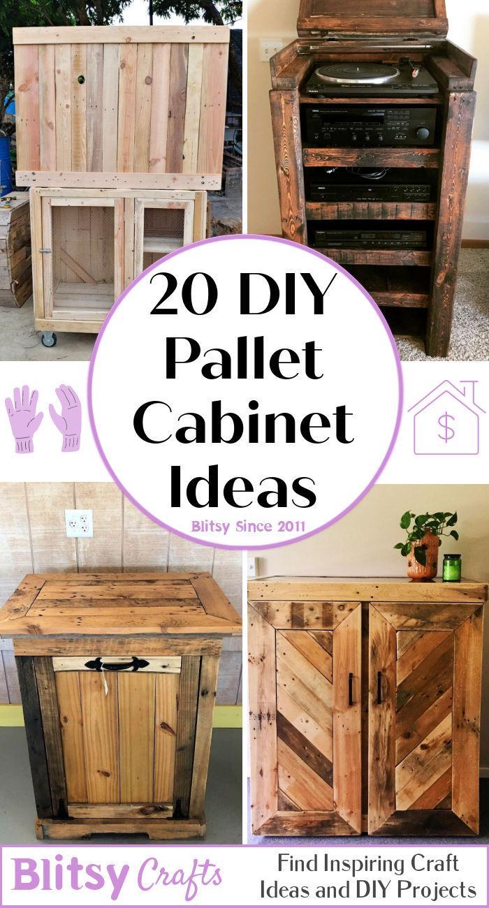 20 DIY Pallet Cabinet Ideas