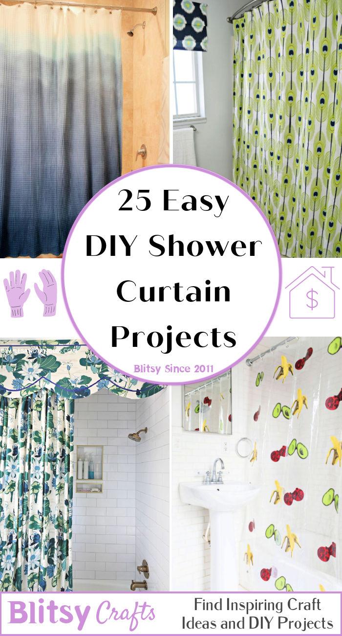 Easy DIY Shower Curtain Projects