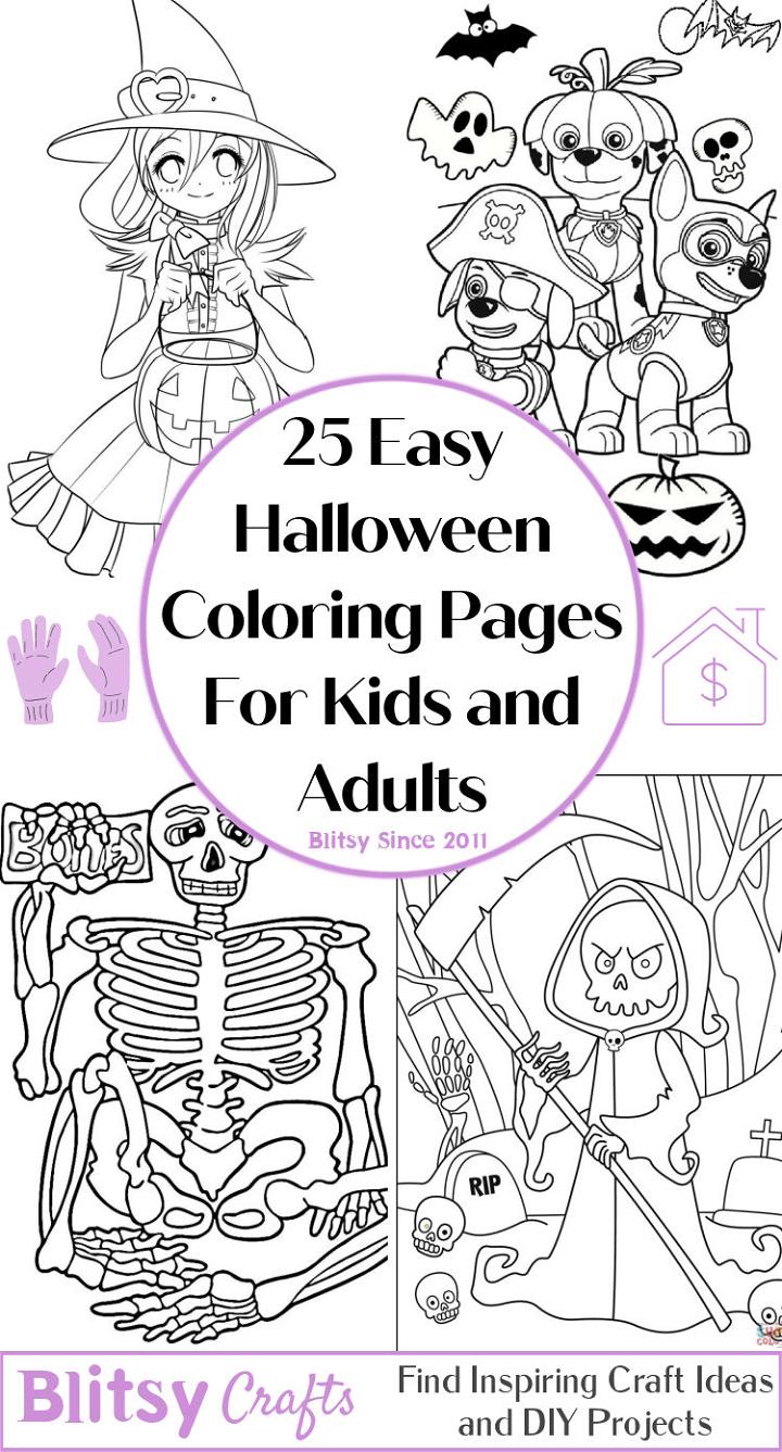 advanced halloween coloring pages to print