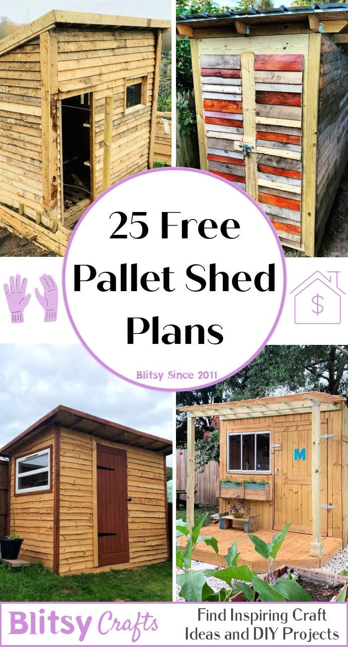 25 Free Pallet Shed Plansfree diy wood pallet shed plans with pdf instructions
