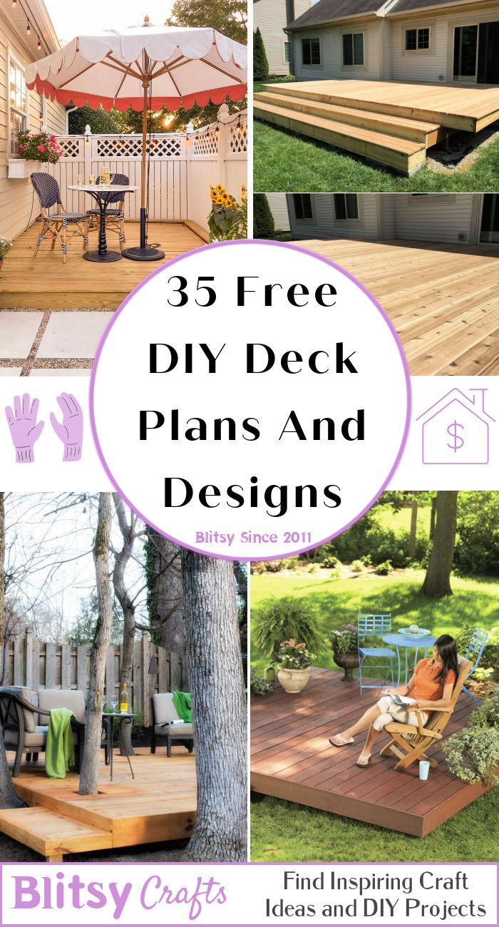 Free DIY Deck Plans And Designs