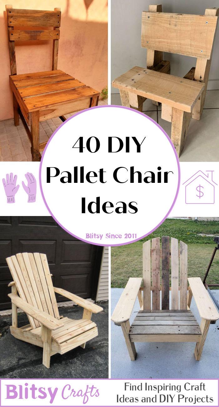 40 Free Pallet Chair Plansfree diy wood pallet chair plans and ideas