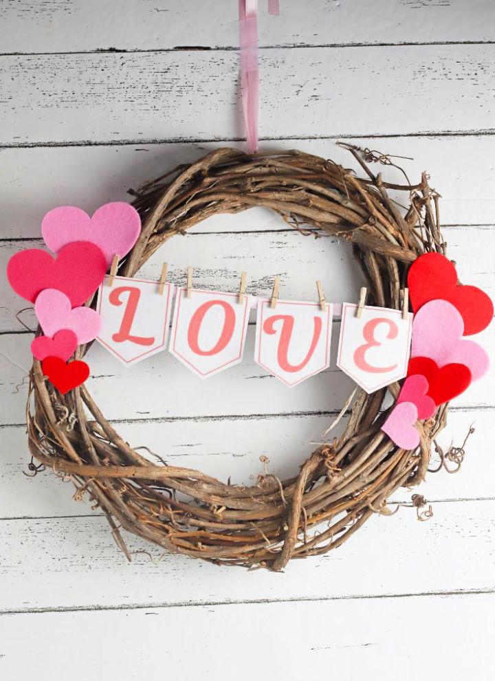 Adorable Valentines Day Wreath