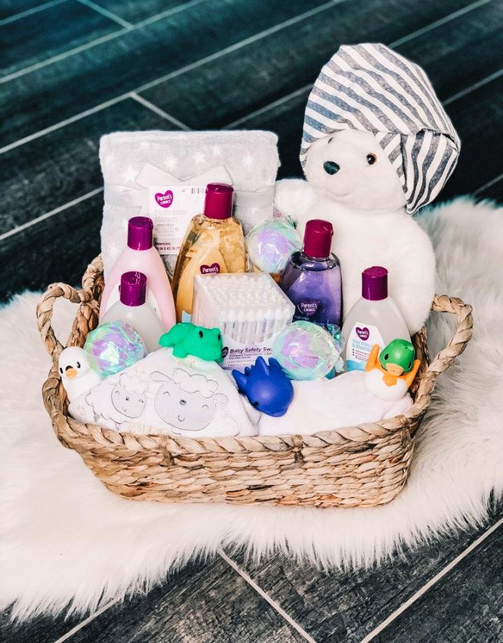 Baby Shower Bath Time Gift Basket