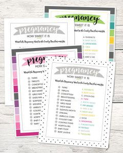 20 Free Baby Shower Game Printables - Blitsy