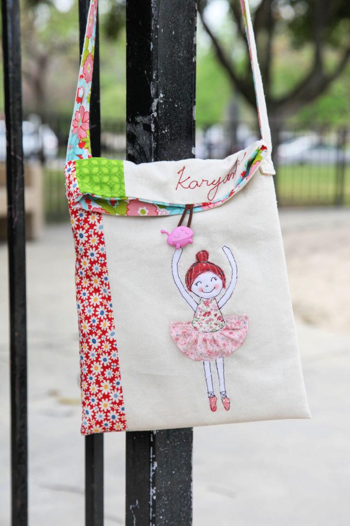 Ballerina Cross Body Bag for Birthday Girl