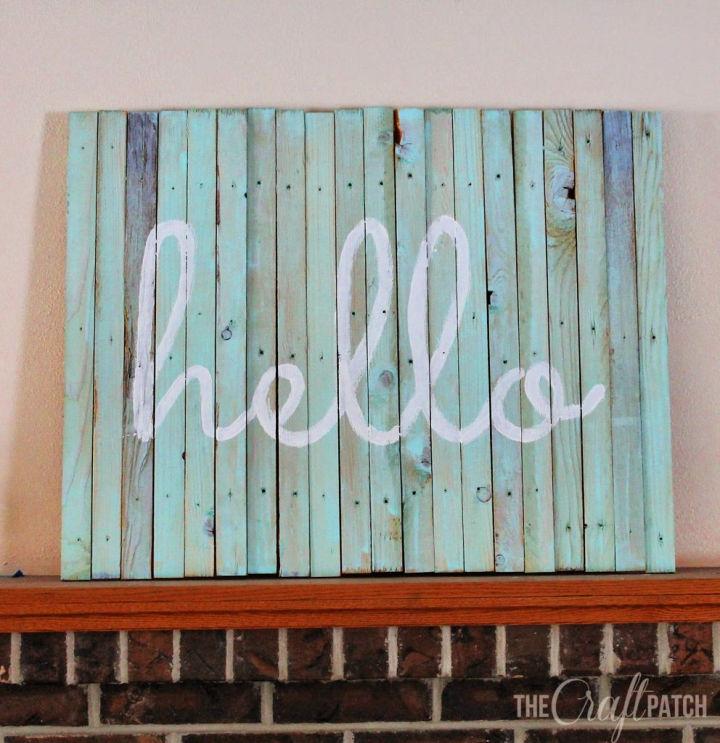 Beach Pallet Sign