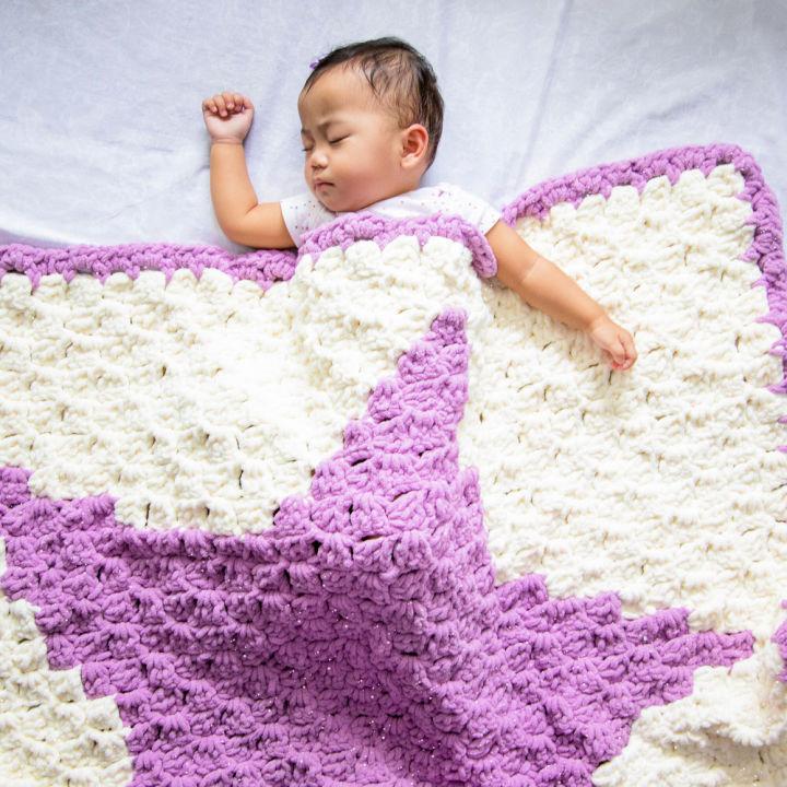 C2C Crochet Big Star Baby Blanket Pattern