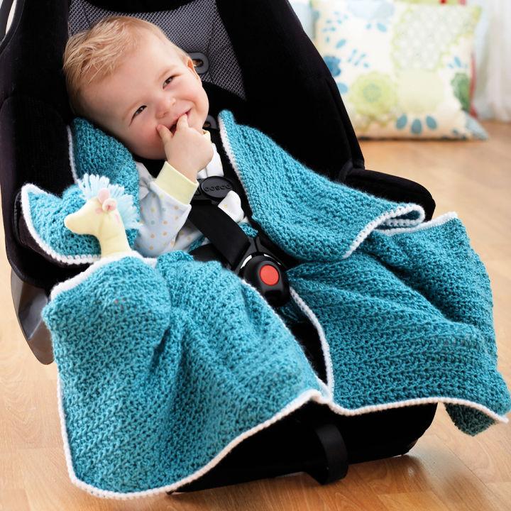 Crochet Car Seat Blanket - Free PDF Pattern 