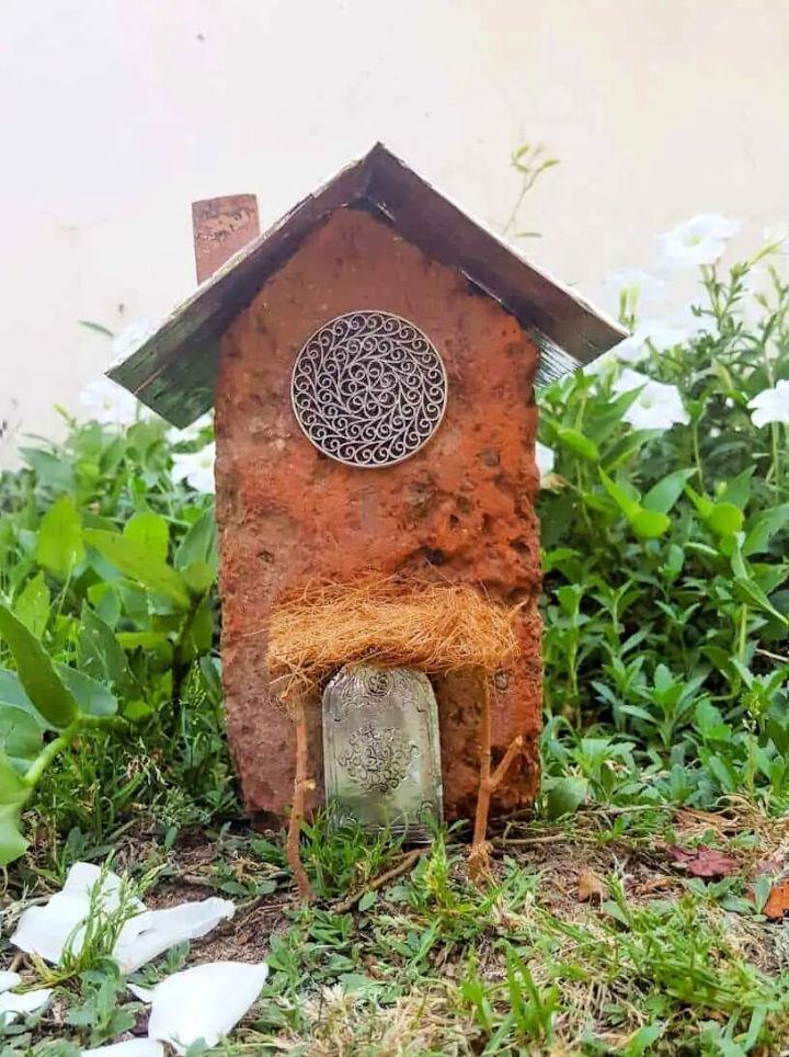 Brick and Cardboard Fairy House
