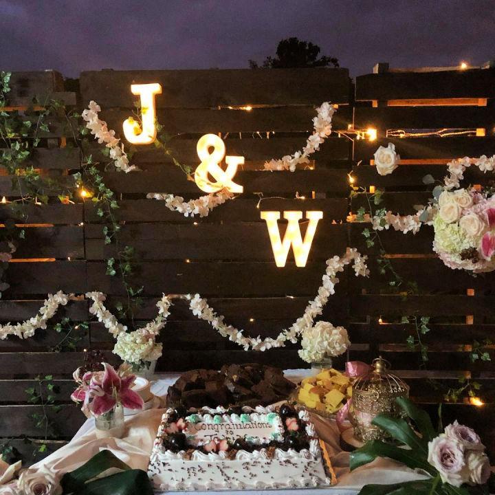 Bridal Shower Pallet Backdrop