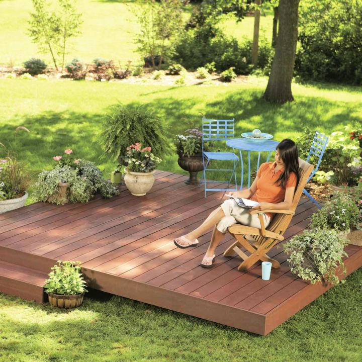 Build a Backyard Floating Deck