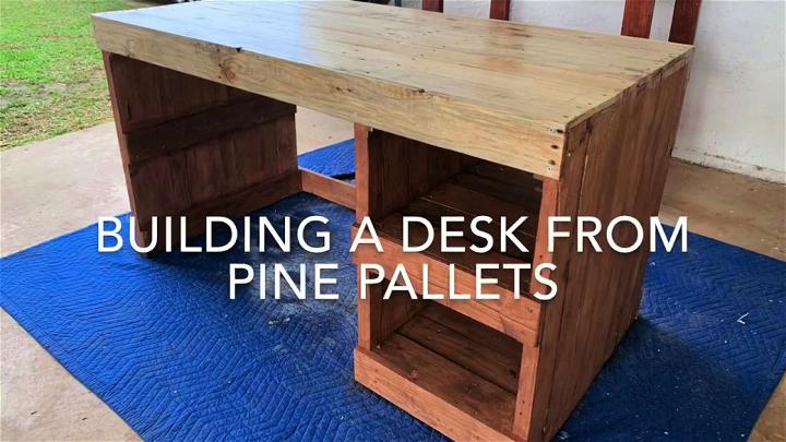 Building A Solid Timber Desk Using Pallets