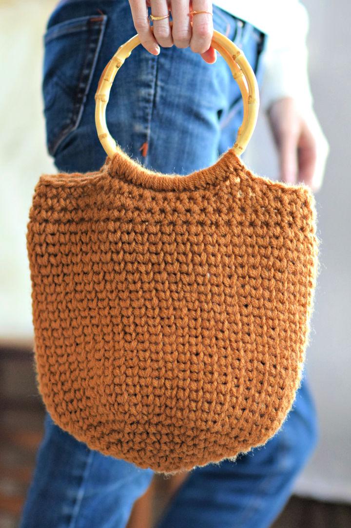 Camel Crochet Bucket Bag Pattern