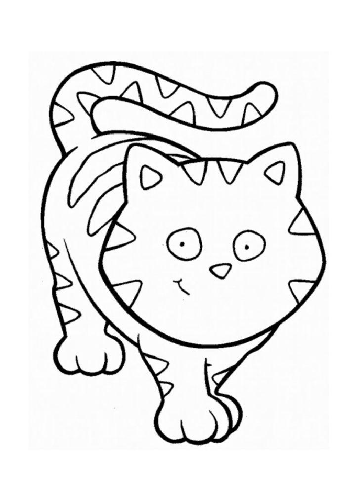 Cartoon Cat Coloring Pages and Printables