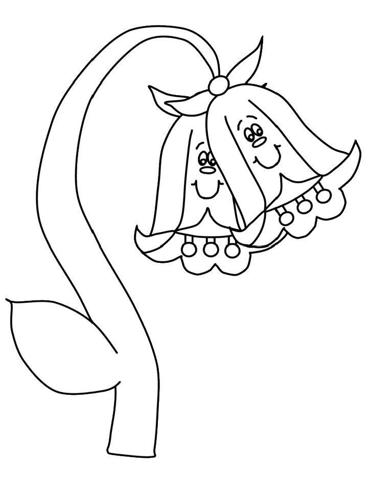 Cartoon Flowers Coloring Pages