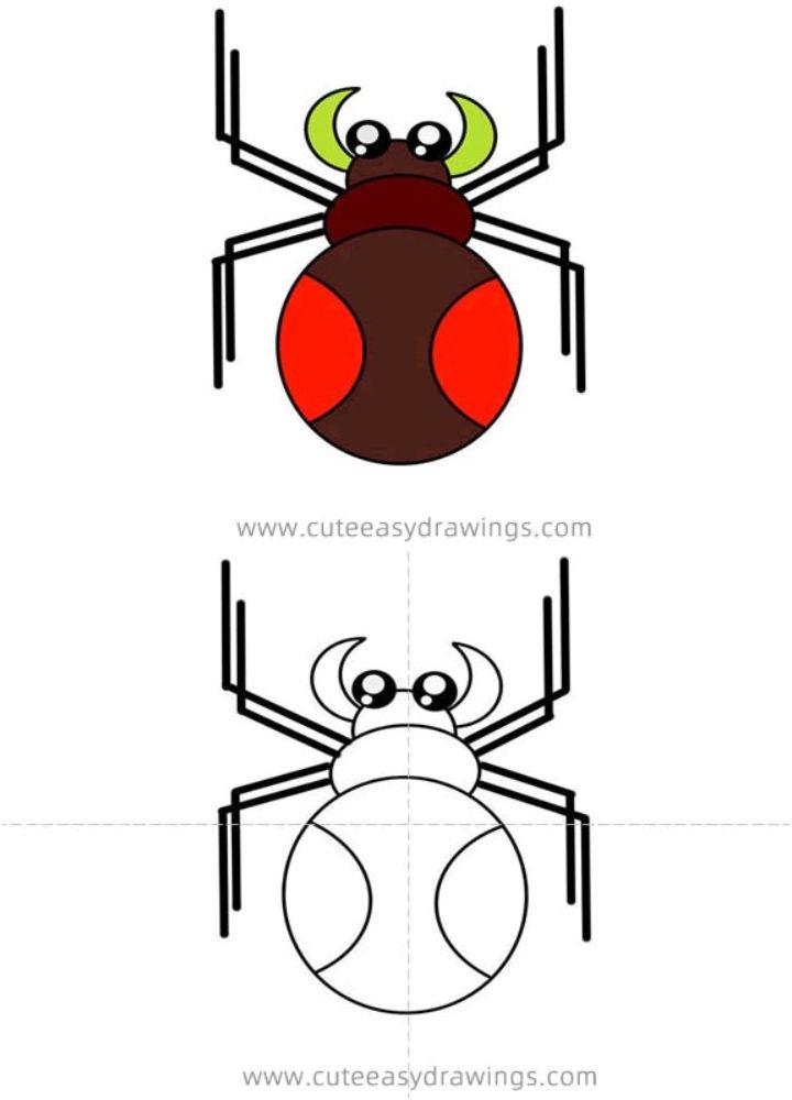 Cartoon Spider Drawing