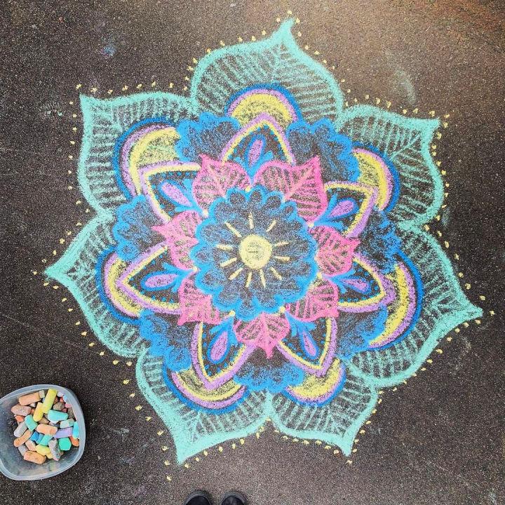 Chalk Mandala Art