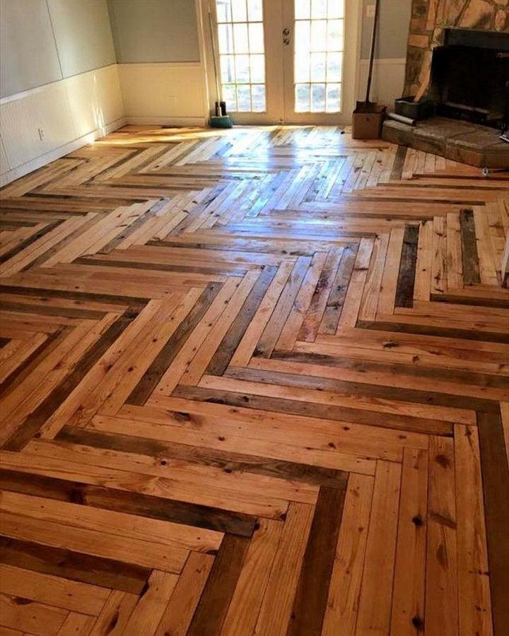 Cheap Pallet Wood Floor