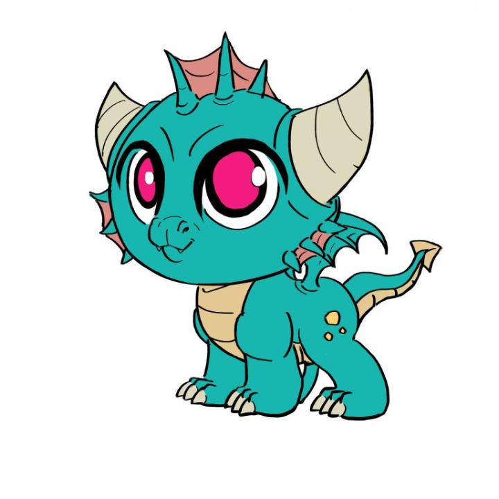 Chibi Dragon Drawing