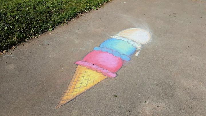 Color Blending With Sidewalk Chalk