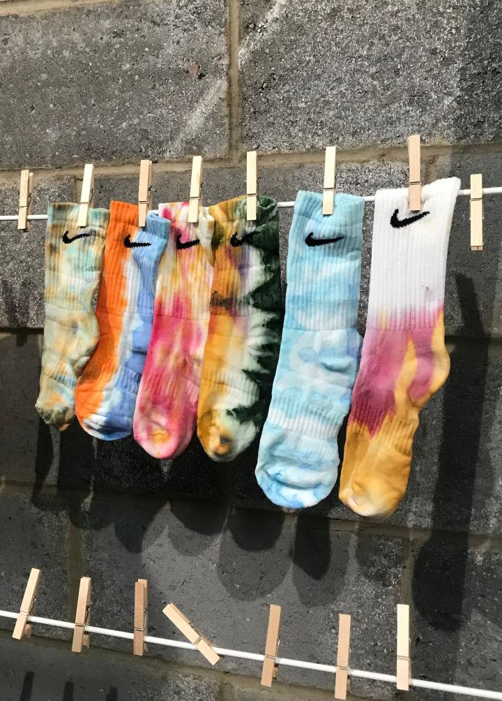 Colorful Nike Tie Dye Socks
