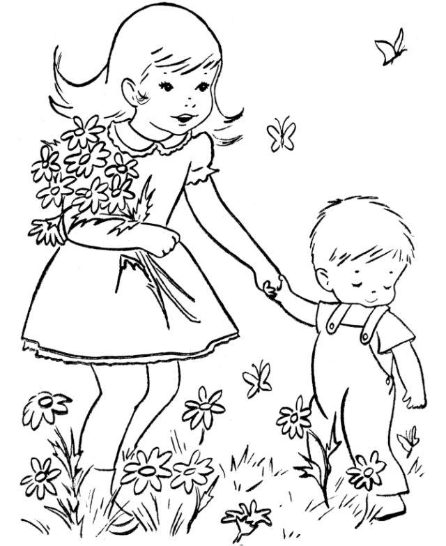 Coloring Pictures Of Flowers To Print And Color