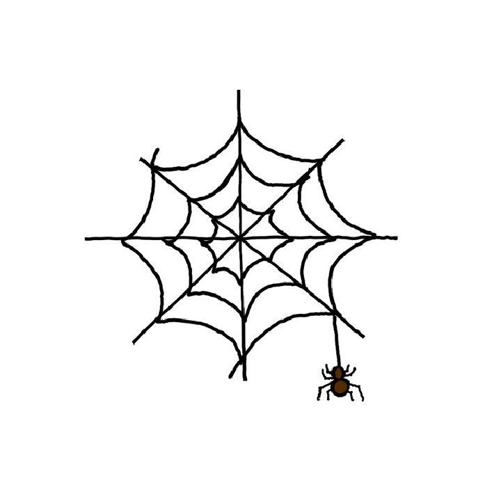 Corner Spider Web Drawing