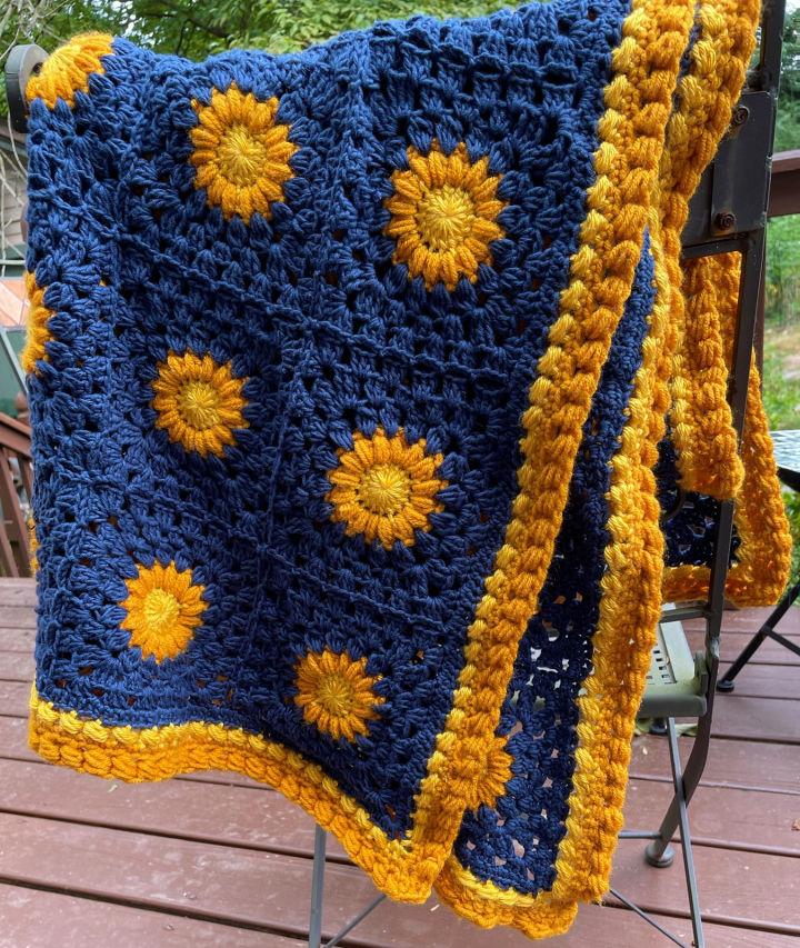 Beautiful Crochet Little Suns Baby Blanket Pattern