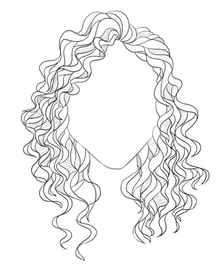 Curly Hair Drawing