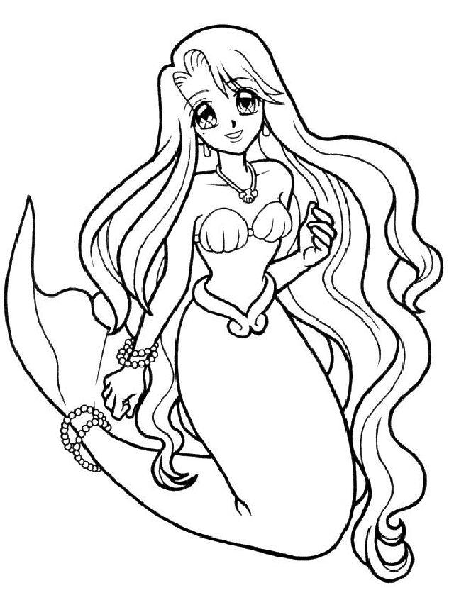 Cute Mermaid Coloring Pages To Download