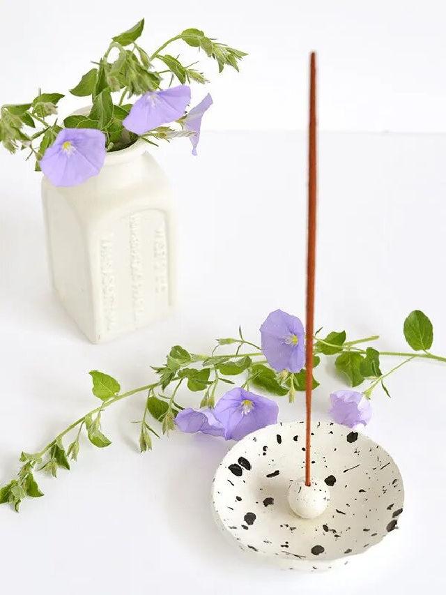 DIY Air Dry Clay Incense Holder