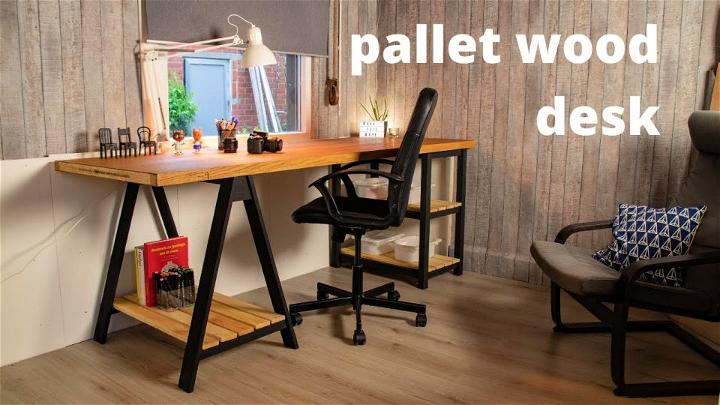 DIY Desk From Pallet Wood