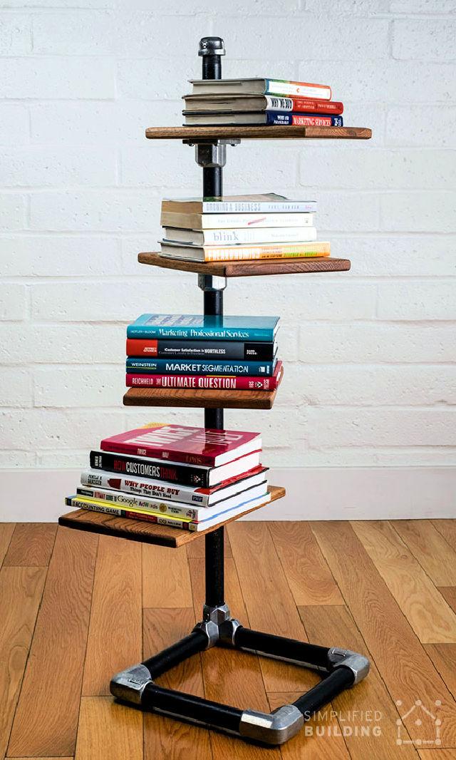 DIY Free Standing Bookshelf