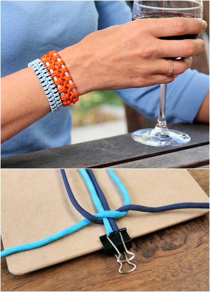 DIY Lacey Macrame Bracelet