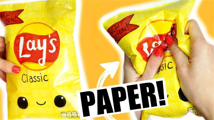 DIY Lays Chips Paper Squishy