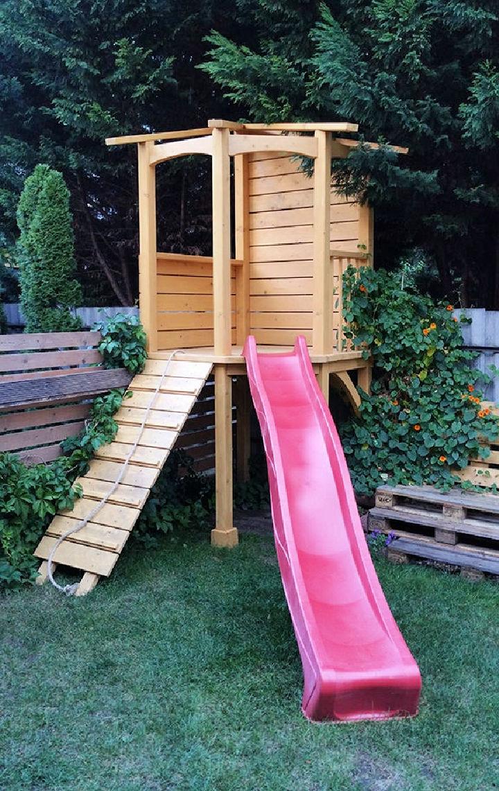 DIY Outdoor Slide and Tower