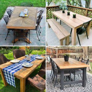 diy outdoor table plans