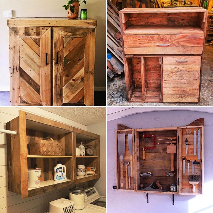 pallet bathroom wall cabinet