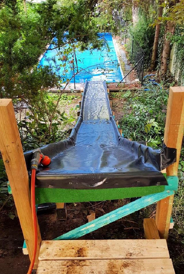 DIY Pool Water Slide