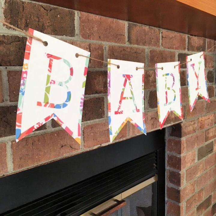 DIY Simple Baby Banner