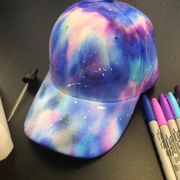 DIY Tie Dye Galaxy Hat