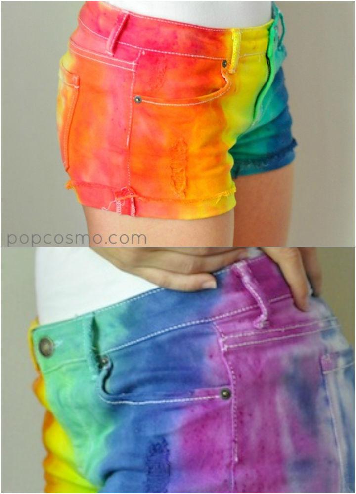 DIY Tie Dye Shorts 1