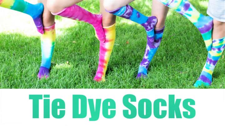 DIY Tie Dye Soccer Socks
