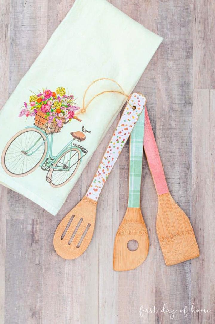 Decoupage Wooden Spoons