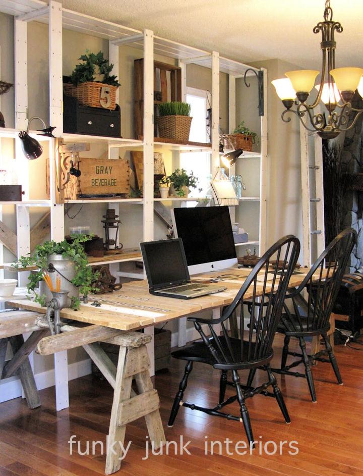 Desk Made From Pallets