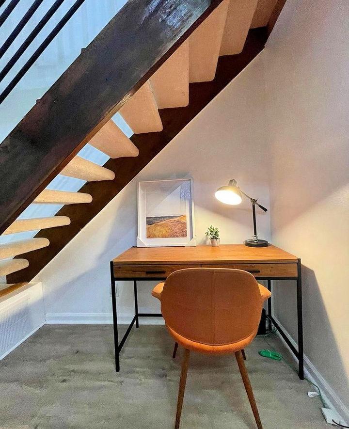 Desk Under Stairs